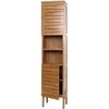 Teak-Hochschrank MCW-M73, Badezimmermöbel, 2 Türen, 6 Produktbild-Vorschau 2