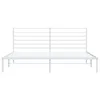 vidaXL Bettgestell mit Kopfteil Metall Weiß 193x203 cm -  Produktbild-Vorschau 7