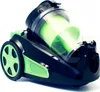 A black and green cyclonic vacuum cleaner is shown against a white background. Produktbild-Vorschau
