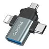 Adaptateur Yesido 3-en-1 USB-A vers USB-C/Micro Voir les images du produit 1