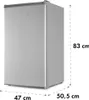 KlarsteinGarfield Eco L, mrazák, 64 l, 3 zásuvky, šedý Náhled obrázku produktu 7
