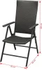 vidaXL Stapelbare Gartenstühle 2 Stk. Poli Rattan Schwarz Anteprima dell’immagine prodotto 10