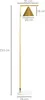 HOMCOM Lampadaire sur pied salon 40W, lampe sur pied en Voir les images du produit 5