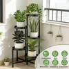5-Tier Blumentreppe Pflanzenständer Metall Blumenständer Produktbild-Vorschau 5