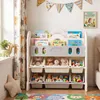 COSTWAY, štvorposchodový regál pre Montessori hračky, Náhľad obrázku produktu 8