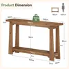 Console en bois massif de 140 cm, table étroite pour Voir les images du produit 9