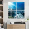 DEQORI Glasbild Echtglas 4x50x50 cm 'Korallenriff-Taucher' Produktbild-Vorschau 3