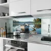 Küchenrückwand Spritzschutz Glas mit Motiv Boot auf See 40 Produktbild-Vorschau 2