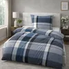 Feinbiber Bettwäsche Blau (Kariert) 2-teilig 155x220/80x80 Produktbild-Vorschau 6