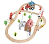Holzeisenbahn Eisenbahn Kinder Zug Spielzeug 89 Teile mit Produktbild-Vorschau 4