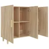 vidaXL Sideboard Sonoma-Eiche 90x34x80 cm Holzwerkstoff -  Produktbild-Vorschau 5