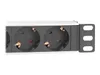 DIGITUS 10" Steckdosenleiste Aluprofil. 4fach Schutzkontakt Produktbild-Vorschau 10