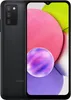 A black Samsung Galaxy A03s smartphone is shown from the back and front. Anteprima dell’immagine prodotto