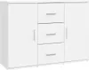 vidaXL Príborník biely 91x29,5x65 cm odvodený výrobok z Náhľad obrázku produktu 2