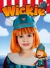 A young girl dressed as a Viking, with a cartoon Viking character beside her. Produktbild-Vorschau