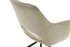 Close-up rear view of a cream-colored chair with a ribbed texture, set against a white background. Produktbild-Vorschau