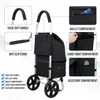 Chariot de courses avec roues – Pliable – Sac de courses Voir les images du produit 2