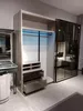 Exklusiver Schwarzer Kleiderschrank Stilvolle Schlafzimmer Produktbild-Vorschau 4