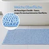 Tapis de bain chenille 60x90cm bleu clair Voir les images du produit 6