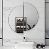 Spiegel Halbrund 70cm Rahmenlos Wandspiegel Dekospiegel Produktbild-Vorschau 2