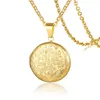 Rundes Medaillon mit Foto: Kette aus Edelstahl gold Produktbild-Vorschau 1
