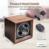 Olvy horlogewinder van hout, geschikt voor automaat Productafbeelding-voorbeeld 7