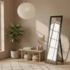 Stojací zrcadlo HAVLYS černé, 127 x 37 cm Náhled obrázku produktu 2