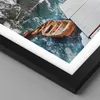 Gerahmtes Poster - Schwarzer Rahmen - Boote Berge Hafen - Produktbild-Vorschau 2