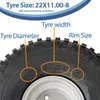 22x11.00-8 Knobby ATV Quad Trailer Kit Koła Osie ALKO Podgląd zdjęcia produktu 4