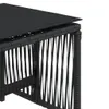 Gartenhocker mit Kissen 4 Stk. Schwarz 41x41x36 cm Poly Produktbild-Vorschau 9