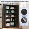 COSTWAY 5 Ebenen Aktenschrank abschließbar mit Doppeltür & Produktbild-Vorschau 4