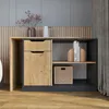 KOMTO Eckschreibtisch Anthrazit/Honing Eiche – Schreibtisch Produktbild-Vorschau 3