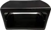 A black plastic object with a rectangular opening in the middle. Produktbild-Vorschau
