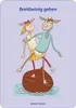Two cartoon sheep characters are depicted on a small wooden boat in the water, with text above and below. Voir les images du produit