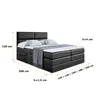 ALTDECOR Boxspringbett mit 2 Matratzen und Topper - 120x200 Produktbild-Vorschau 6
