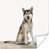 MuchoWow® Poster Wolf - Tiere - Holz - Jungen - Mädchen - Produktbild-Vorschau 1