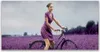 Glasbilder 120x60 Wandbild Druck auf Glas Frau Fahrrad Produktbild-Vorschau 1