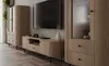 AX LIVING Vitrine Halay Eiche Cremona, 1 Tür & 2 Schubladen Produktbild-Vorschau 9