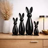 Keramik Hase stehend 12,5cm – Moderne Osterdekoration, Produktbild-Vorschau 2