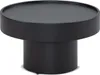 Couchtisch 60x60x36 cm Metall Schwarz Sofatisch Rund, Produktbild-Vorschau 1