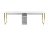 Skye Decor, Twin Study Desk - White, Gold, Biurka, Biały, Podgląd zdjęcia produktu 4