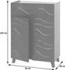 Commode HWC-N86, Armoire Sideboard Buffet, 3D-Wellen-Design Voir les images du produit 10