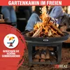 HEAT Feuerschale Fresvik Ø80 cm mit Holzlagerung Produktbild-Vorschau 5