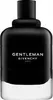 A black and clear glass bottle of Givenchy Gentleman Eau de Parfum. Voir les images du produit