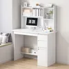 Bureau informatique, bureau avec étagères, bureau blanc Voir les images du produit 16