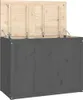 vidaXL Wäschetruhe Grau 88,5x44x66 cm Massivholz Kiefer - Produktbild-Vorschau 3