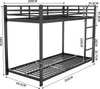 Flieks Etagenbett 90x200cm mit Rausfallschutz, Kinderbett Produktbild-Vorschau 7