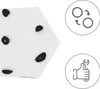 Moduł ścianki wspinaczkowej cube 1 biały z czarnymi Podgląd zdjęcia produktu 4