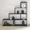 sweeek - Bücherregal Treppe aus Metall schwarz 4 Ebenen - Produktbild-Vorschau 4