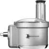 A side view of a silver KitchenAid Go Chopper attachment for a stand mixer. Podgląd zdjęcia produktu